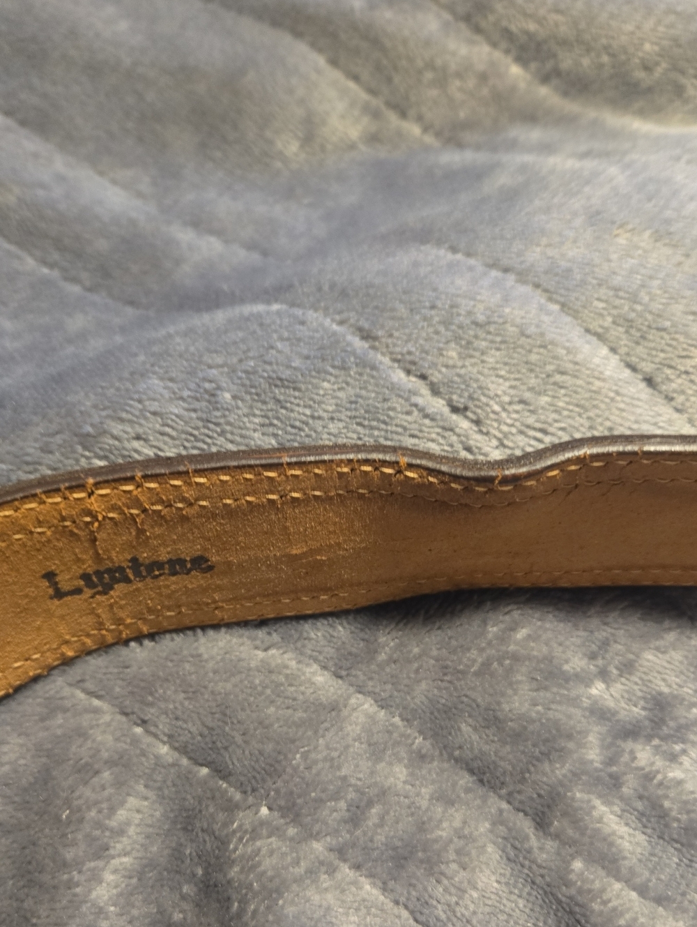 Lyntone-Vintage Cowhide Leather Embossed Lizard Print Western Belt-Size 34 - Picture 7 of 16